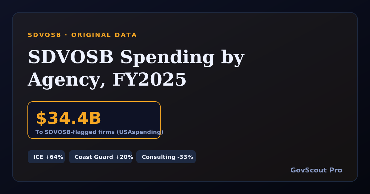 SDVOSB Spending by Agency in FY2025: Who Grew, Who Cut, and What It Means for 2026-2027